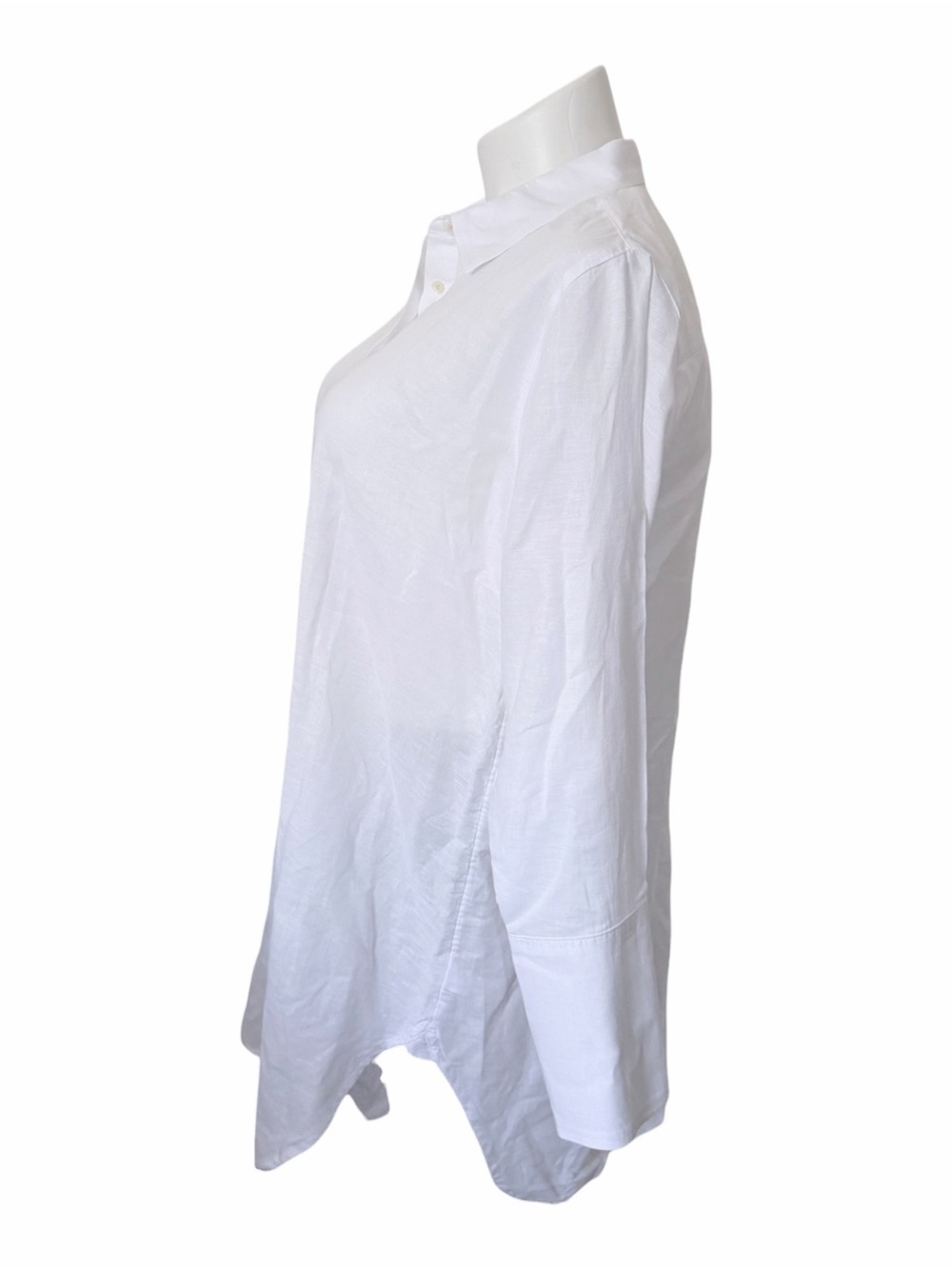 J. Crew Linen Cotton Blend Coverup Shirt Dress Size Medium - Picture 5 of 9